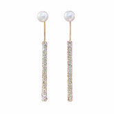 Earrings for Women Luxury Full Rhinestone Gold Color Drop Earrings